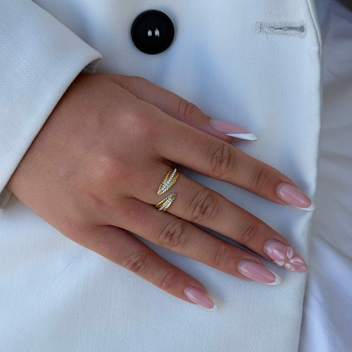 Bague Plume
