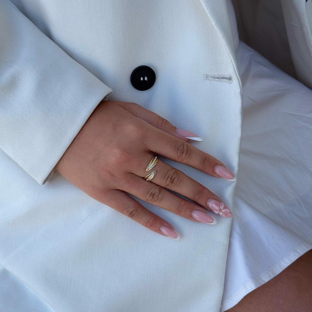 Bague Plume